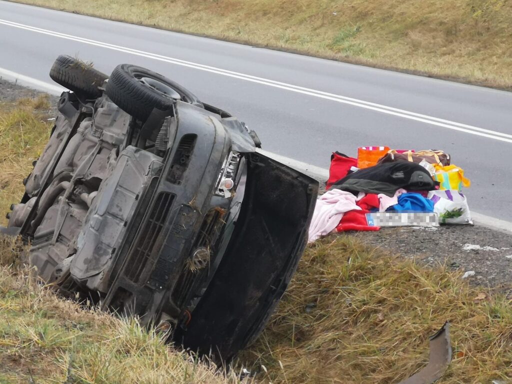 Wypadek Rychnowska Wola 18 01 2025 14 1