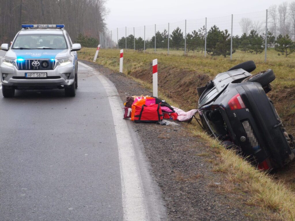 Wypadek Rychnowska Wola 18 01 2025 15 1