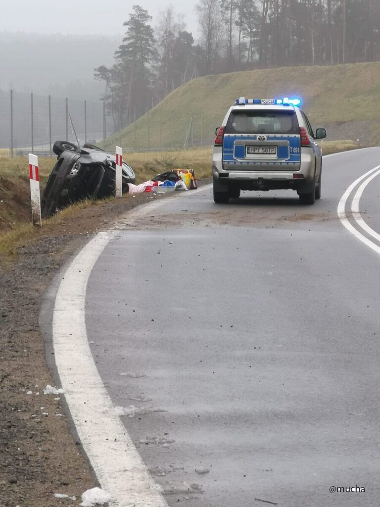Wypadek Rychnowska Wola 18 01 2025 2 1