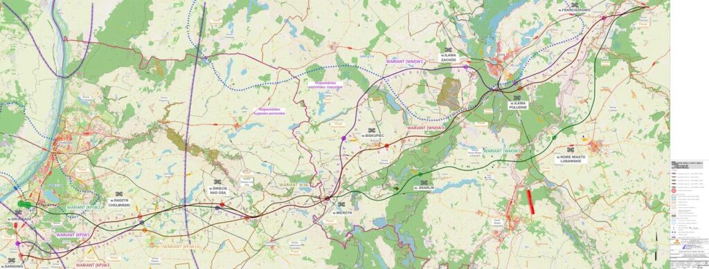 Jak dojdziemy do autostrady? Wojskowi wywrócili plany drogowców. Jest nowy wariant budowy ekspresowej piątki! 2 Pierwsze Warianty S5