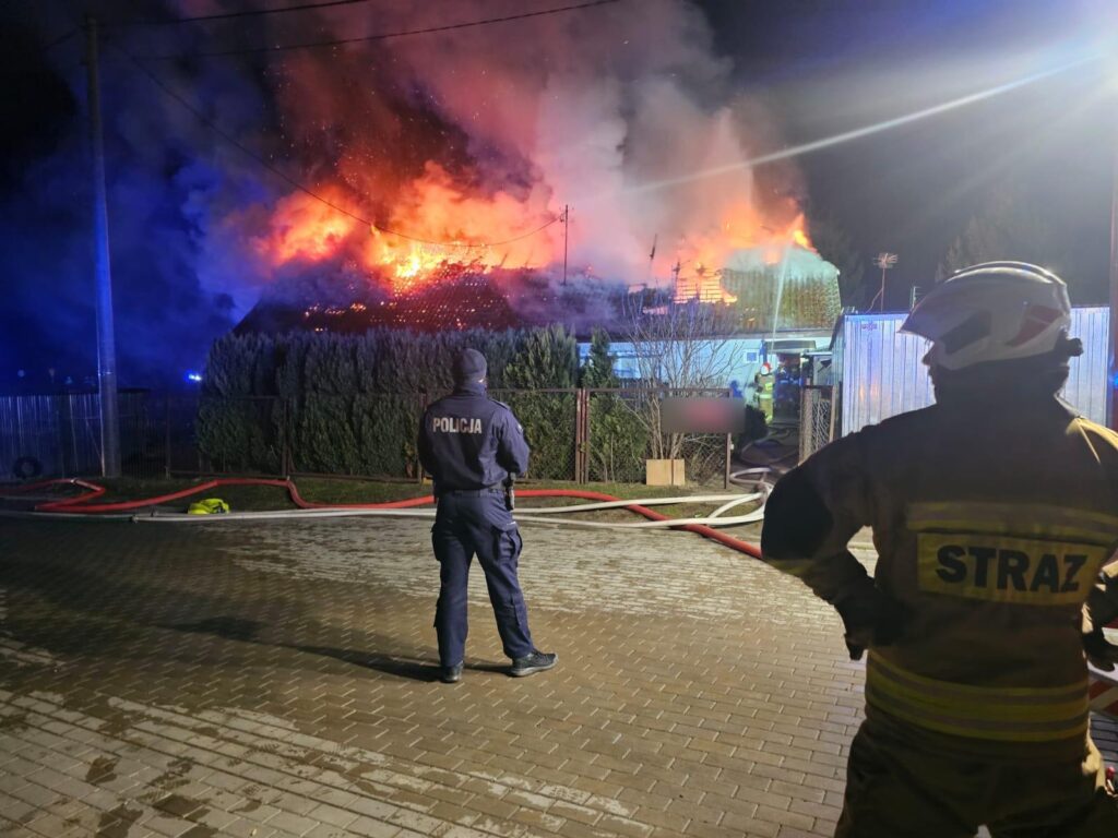 Pozar Linki Policja