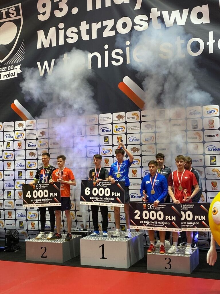 Łukasz Sokołowski wicemistrzem Polski w grze podwójnej mężczyzn! 12 Mistrzostwa Tenis Stolowy 1