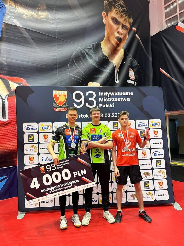 Łukasz Sokołowski wicemistrzem Polski w grze podwójnej mężczyzn! 11 Mistrzostwa Tenis Stolowy 2