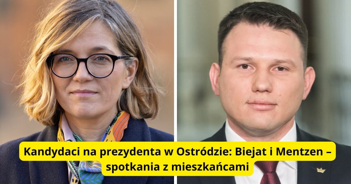 Kandydaci Na Prezydenta Magdalena Biejat I Sławomir Mentzen W Ostródzie