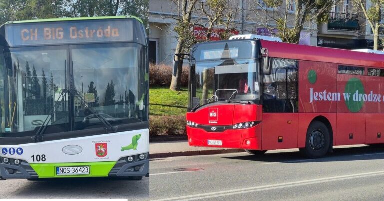 Autobusy do Centrum Handlowego BIG Ostróda