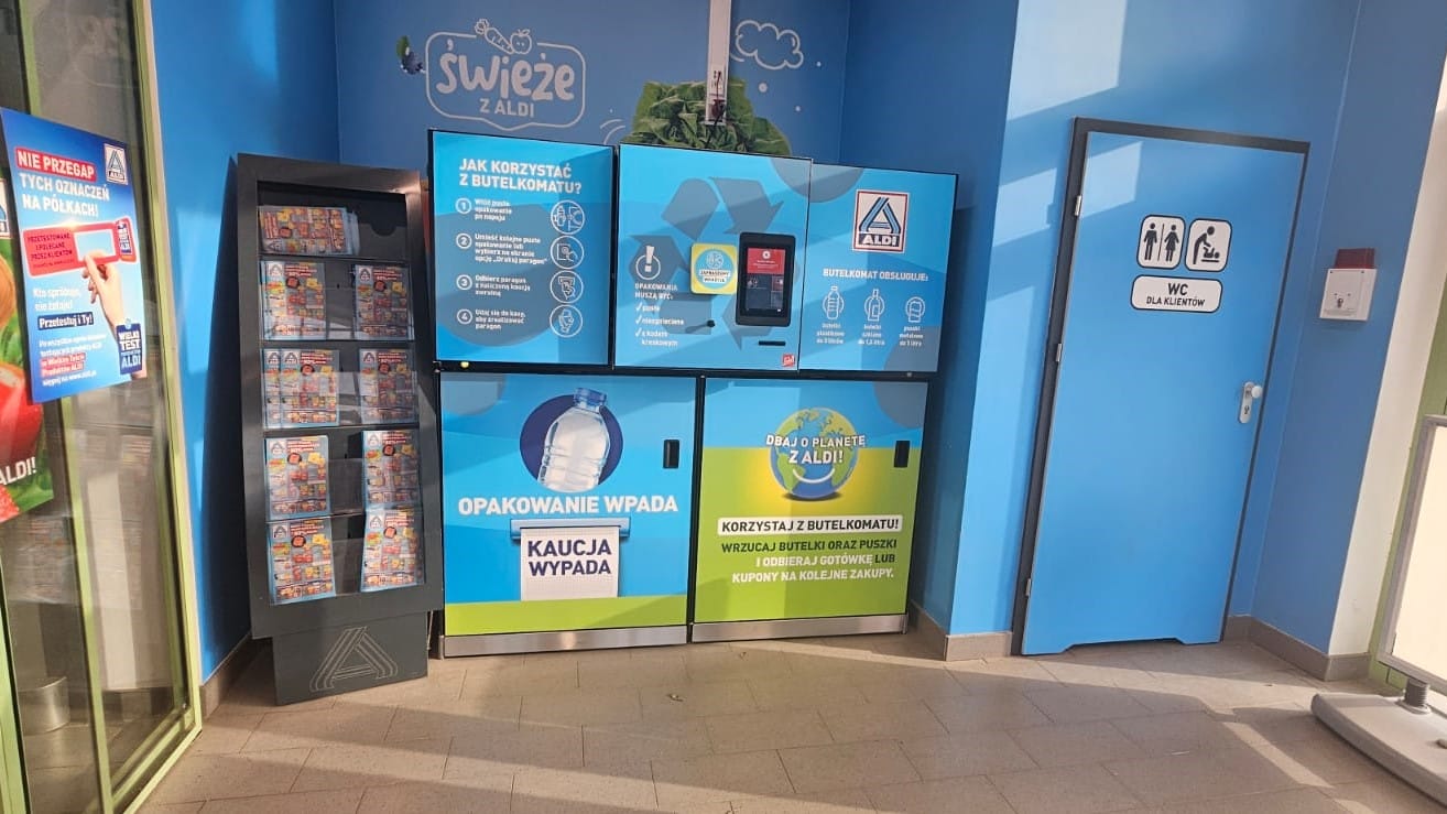 Butelkomaty W Ostródzie. Drugie Urządzenie W Naszym Mieście Stanęło W Sklepie Aldi Przy Ulicy Jana Iii Sobieskiego.