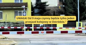 Przejazd Kolejowy Przy Ulicy Słowackiego W Ostródzie