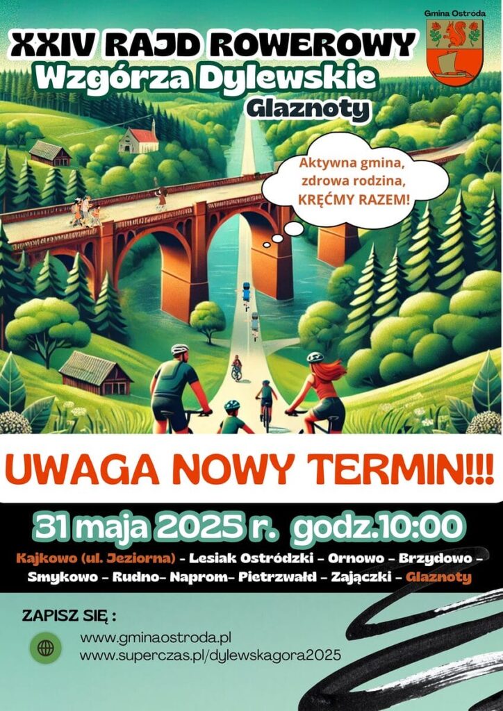 Rajd Rowerowy Wzgórza Dylewskie – zmiana terminu wydarzenia! 11 497601424 710721311505262 3076007804526064396 N