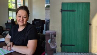 Zielona szafa w Ostródzie