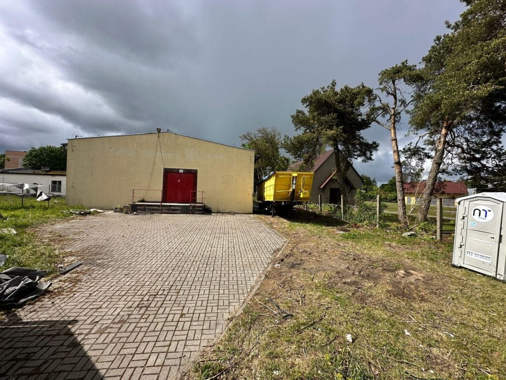 Pierwszy sklep Dino w Ostródzie! Ruszyły prace - na razie wyburzenie 17 Dino Gruwnwaldzka 4