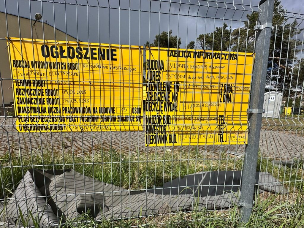 Pierwszy sklep Dino w Ostródzie! Ruszyły prace - na razie wyburzenie 19 Dino Gruwnwaldzka 8