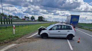 Wypadek na krajowej 7 w Liksajnach