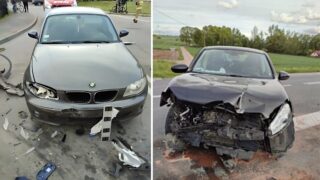wypadek na trasie Ostróda–Lubawa