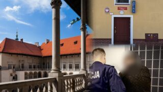 Pijany kierowca autobusu zatrzymany przez policjantów.