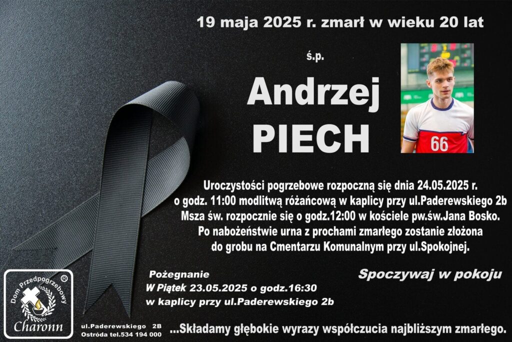 Nie żyje Andrzej Piech - ostródzki sportowiec, piłkarz ręczny 16 Piech Nekrolog