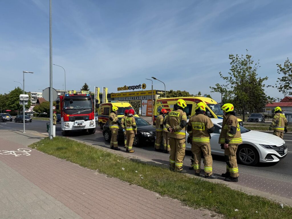 Wypadek na Grunwaldzkiej. Utrudnienia w ruchu! 15 Wypadek na Grunwaldzkiej