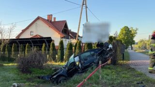 Wypadek w Pieckach — nie żyje 29-latek