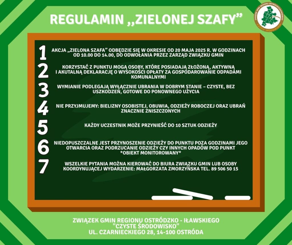 Zielona Szafa W Ostródzie
