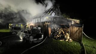 Pożar w Dziadyku w gminie Ostróda