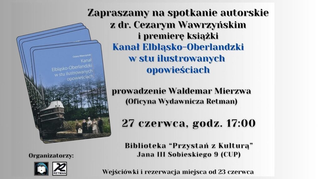 Prezes Żeglugi napisał nową książkę. Premiera 27 czerwca w bibliotece powiatowej 15 Spotkanie Wawrzynski