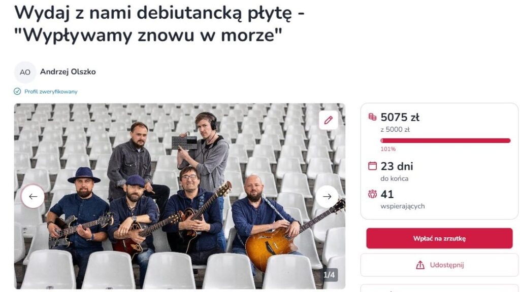 Mamy to - 1 sierpnia premiera płyty szantowej ostródzkiego zespołu Szkutnicy Dźwięków! 13 Szkutnicy dźwięków zebrali pieniądze na debiutancką płytę!