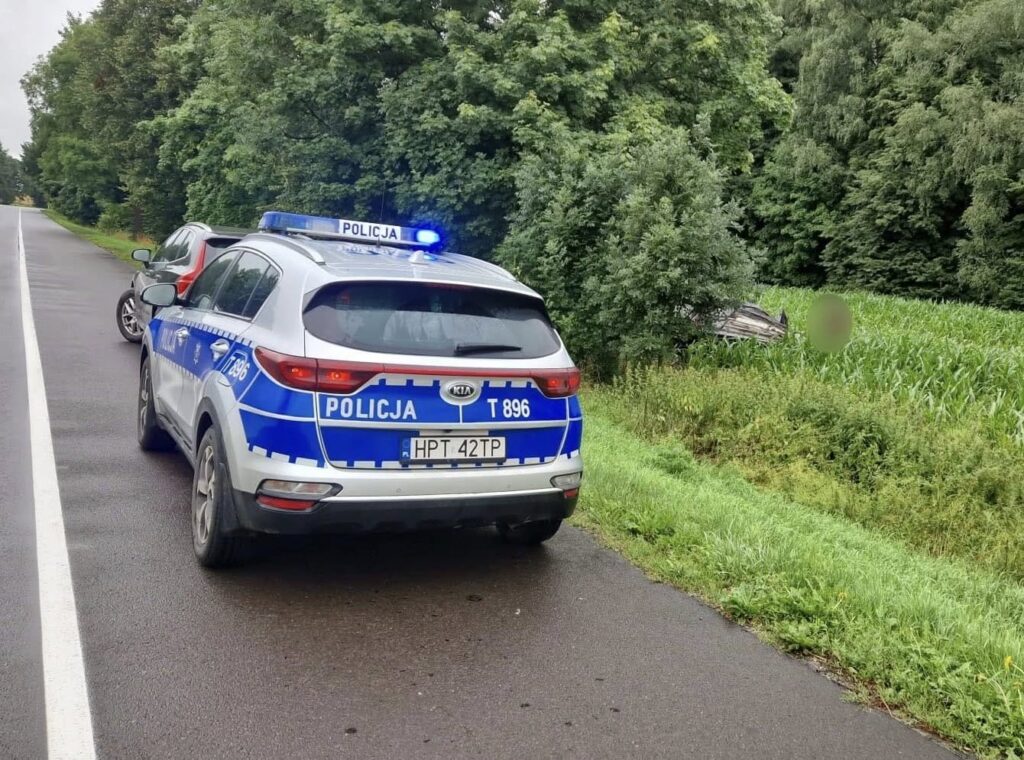 Dachowanie osobówki na "starej" 7. Podróż zakończona w polu kukurydzy 3 Dachowanie Osobówki