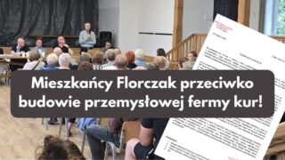 Florczaki zebranie protest przeciwko ferma kur