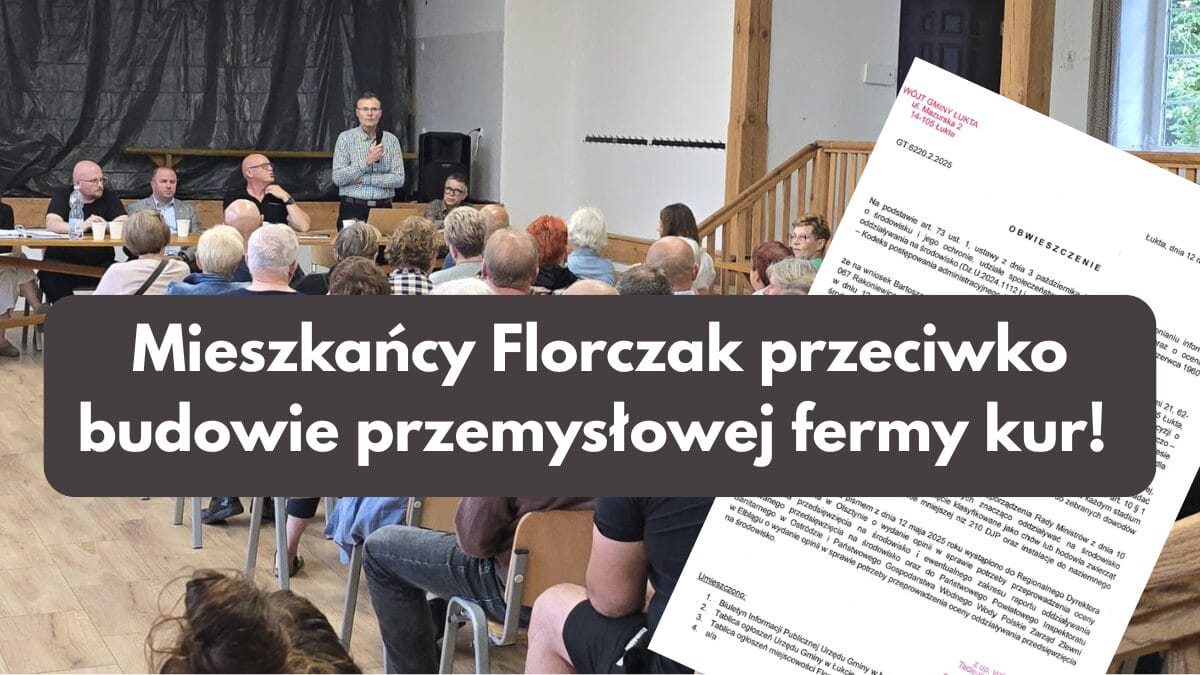 Florczaki Zebranie Protest Przeciwko Ferma Kur