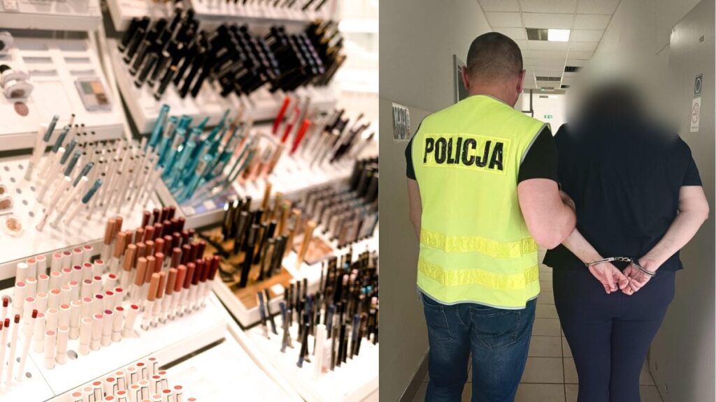 okradała drogerie -kradzież