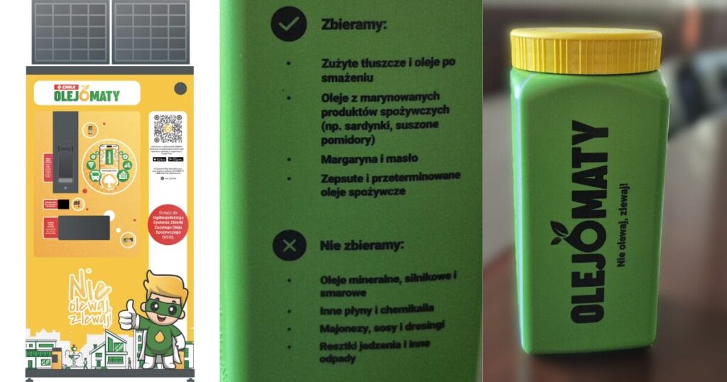 Olejomat w Ostródzie. Takie urządzenia chce postawić Związek Gmin Czyste Środowisko.