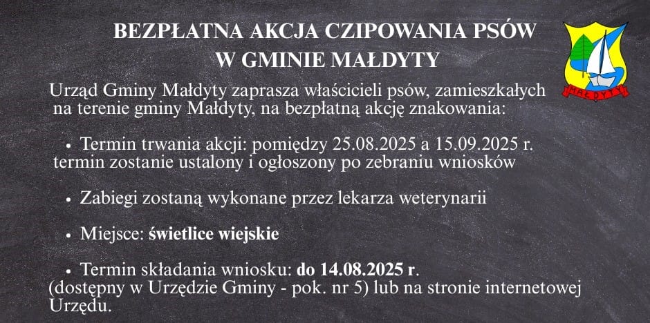 Bezpłatna akcja czipowania psów w gminie Małdyty – podajemy szczegóły! 2 Czip