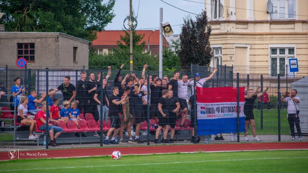 Sokół miał solidne wsparcie kibiców - fot. Maciej Żynda/Sokół Ostróda Facebook