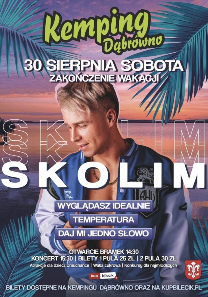 Skolim w Dąbrównie – gorące zakończenie wakacji na Kempingu 2 Skolim W Dąbrownie
