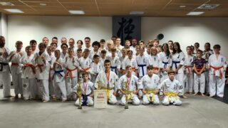 Na frekwencję podczas treningów karate kyokushin w Ostródzie nie można narzekać. Coraz więcej uczestników uczęszcza na zajęcia. Fot. Ostródzki Klub Karate Kyokushin Facebook