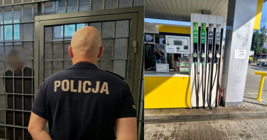 Próbował podpalić znajomych! Są zarzuty po zdemolowaniu stacji benzynowej pod Iławą 20 Próbował podpalić znajomych