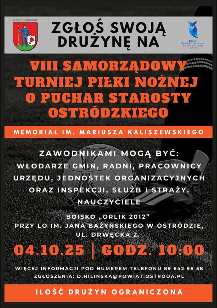 Turniej Samorządowy O Puchar Starosty Ostródzkiego. 