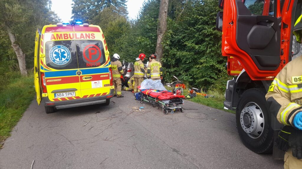 Tragedia Na Drodze Pod Górowem Iławeckim. Nie Żyje 30-Latek I 3-Mieisęczne Dziecko. Kpp Bartoszyce