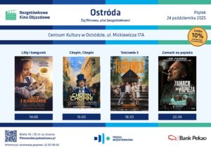 Kino objazdowe w Ostródzie! Cztery seanse już 24 października w Centrum Kultury 25 Kino Objazdowe Ostróda