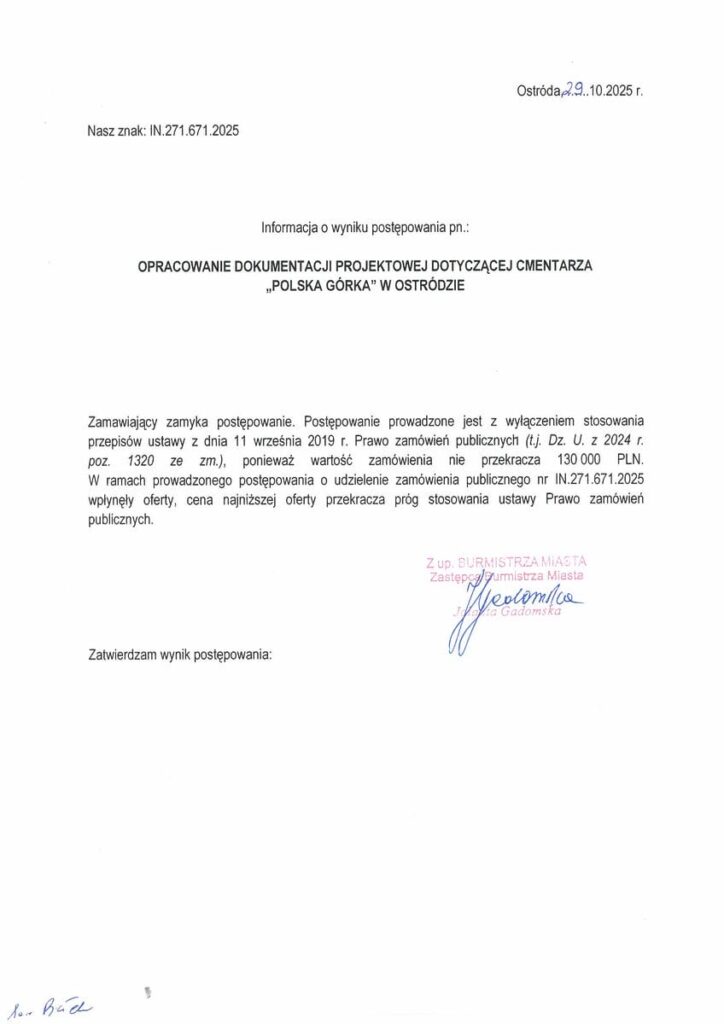 Polska Górka Unieważniony Przetarg