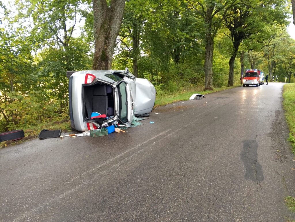 Wypadek na drodze wojewódzkiej 527 w gminie Morąg 8 Wypadek Na Drodze Wojewódzkiej 527 W Gminie Morąg/ Autor: Asp. Wiktor Marchlewicz