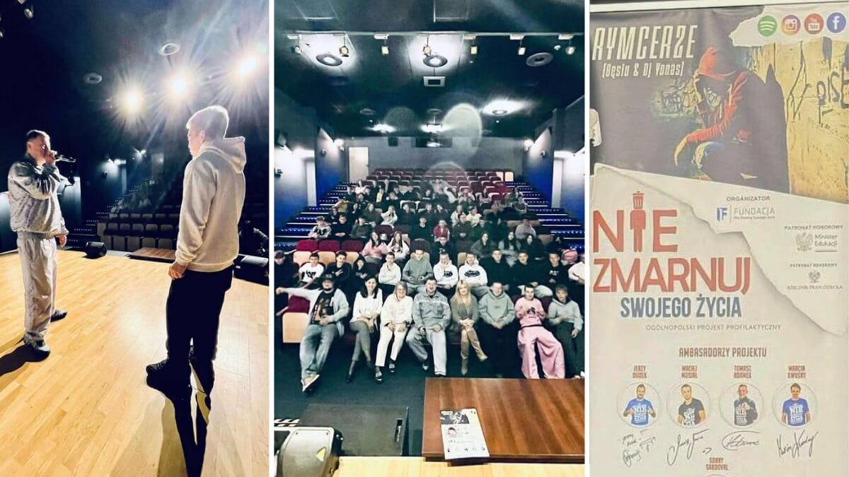 RYMcerze w Łukcie: rap z przesłaniem i nauczycielki, którym się chce. Tak się dziś walczy o młodych ludzi 1 Rymcerze W Łukcie