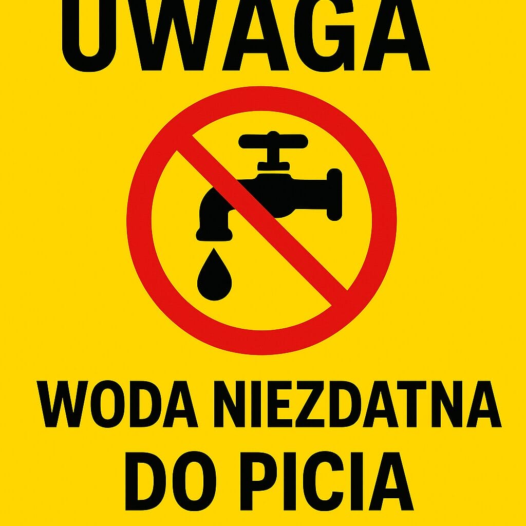 Skażona woda w gminie Grunwald. Sanepid ostrzega: nie nadaje się do picia! 2 Skażona Woda