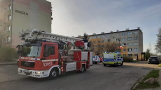 Czujka tlenku węgla włączyła się w mieszkaniu na ulicy Jaracza