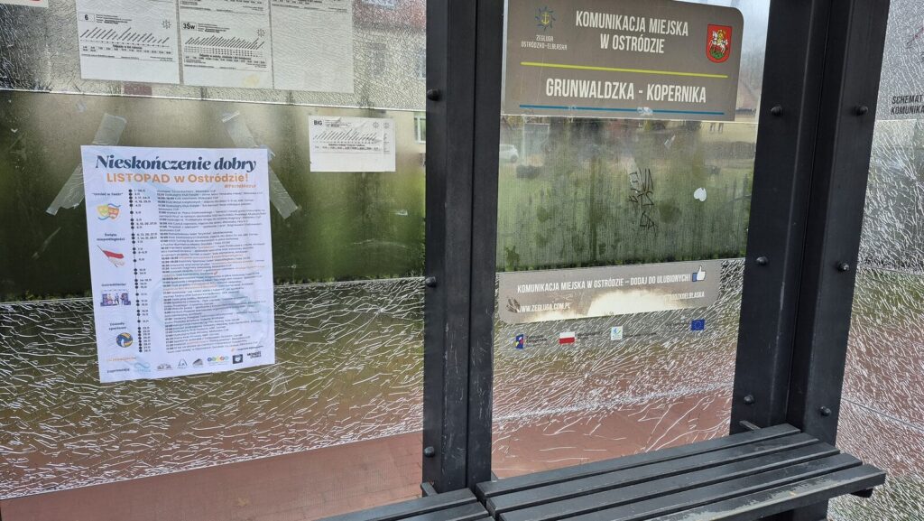 Wandale W Ostródzie Upatrzyli Sobie Przystanki Autobusowe