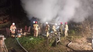 Tragiczny pożar w Żabim Rogu - nie żyje mężczyzna