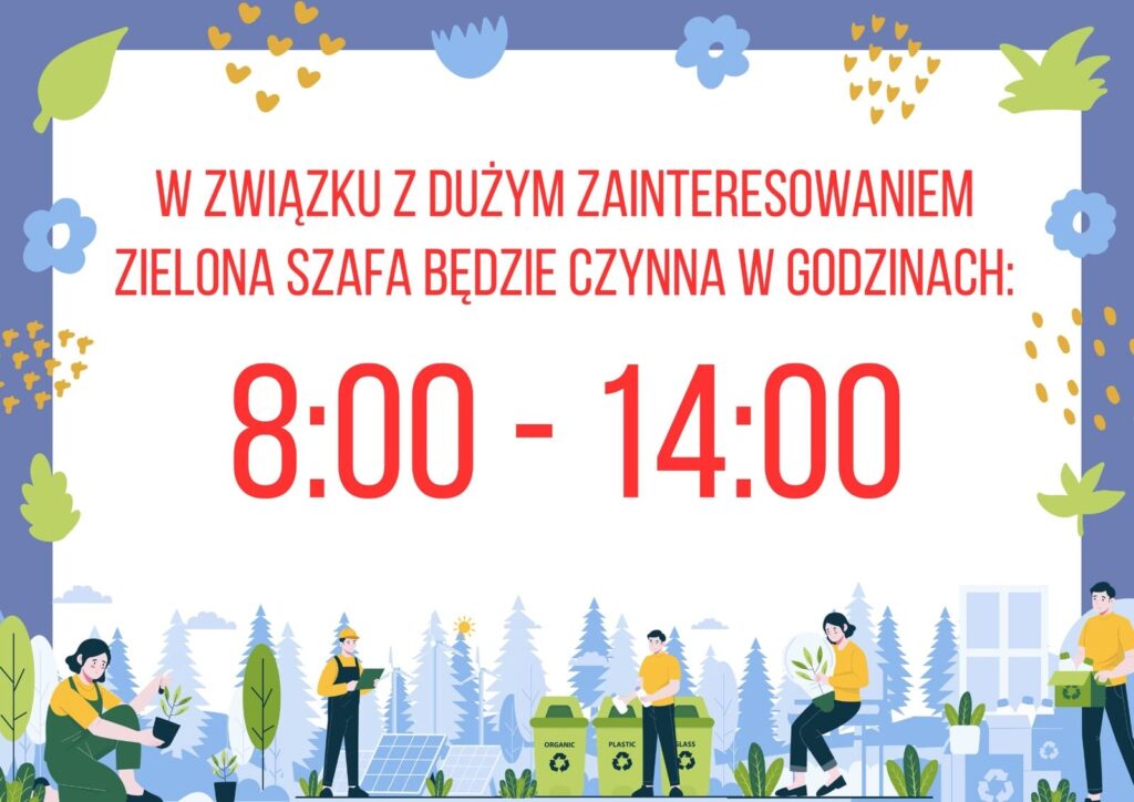 Zielona Szafa W Ostródzie - Zmiana Zasad Funkcjonowania