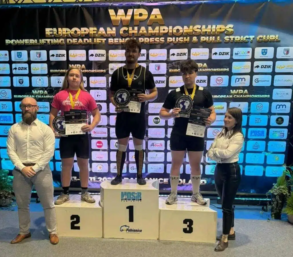 600 kg z Morąga. Jakub Kopówka – uczeń ZSL Mistrz Europy WPA 6 Jakub Kopowka Mistrz Europy Wpa 1