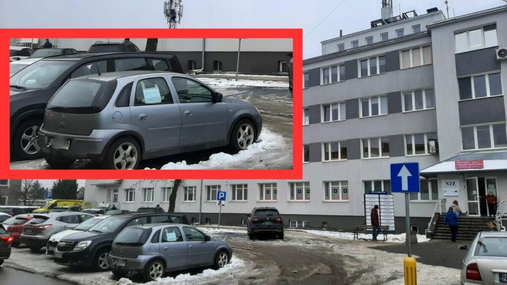 Parking przy przychodni w Ostródzie zamienia się w komis? Pacjenci mają dość 17 parking komis
