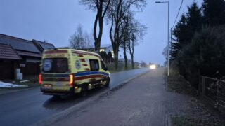 Wypadek na 11 listopada w Ostródzie. Jedna osoba zabrana do szpitala