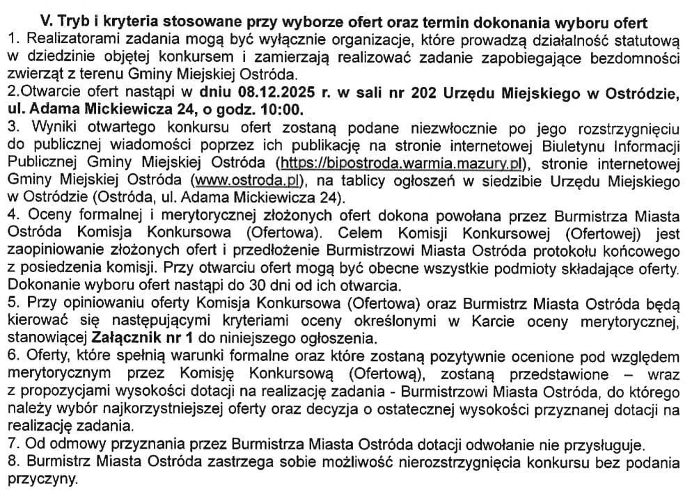 Schronisko w Ostródzie - komisja wybrała za zamkniętymi drzwiami 4 Schronisko W Ostródzie - Komisja Wybrała Operatora Na 2026 Rok
